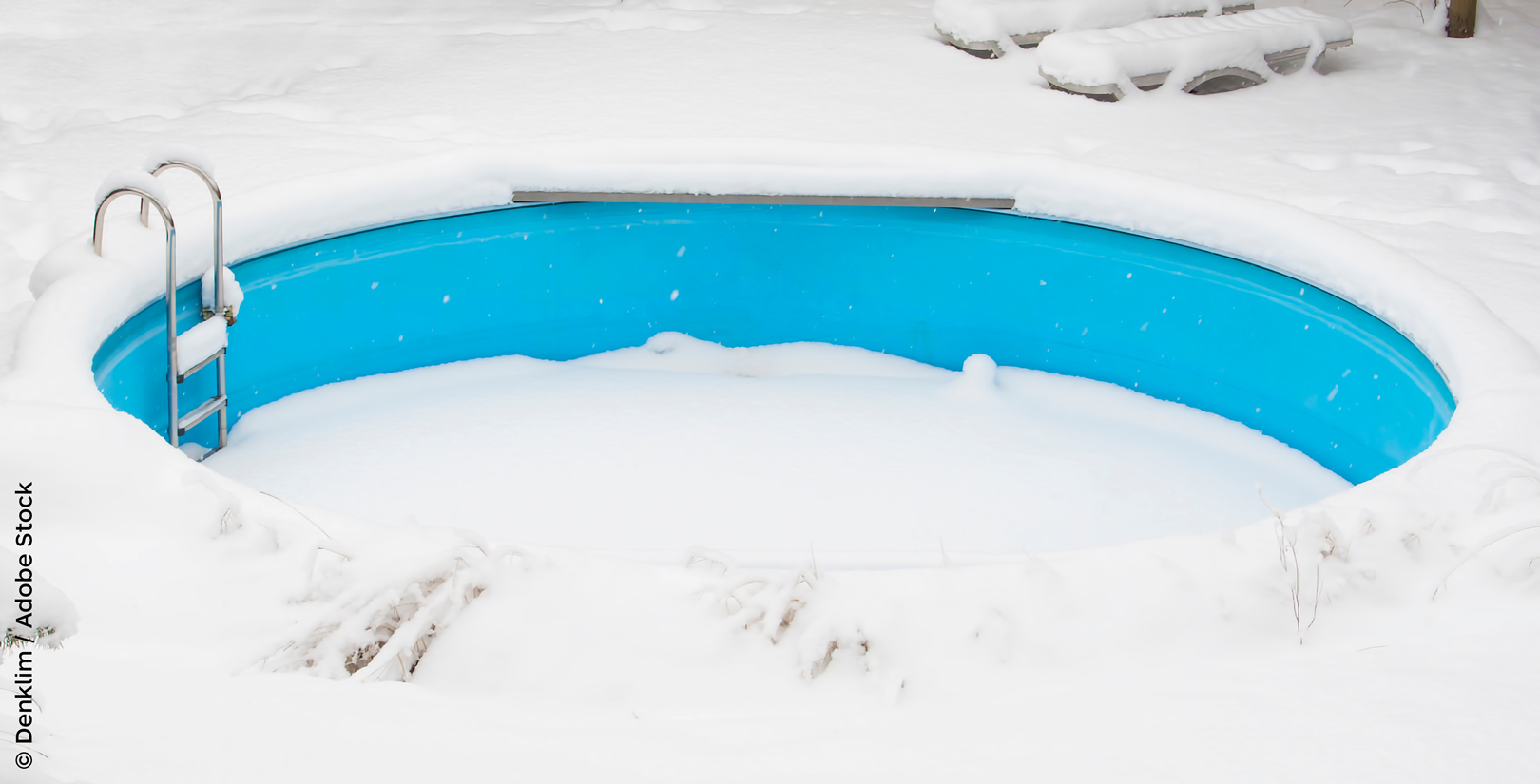 Jetzt herrscht Winterstimmung am Pool