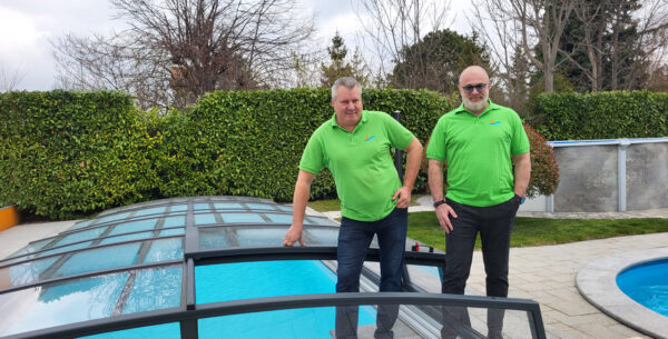 Cranpool Center Vösendorf mit den Pool Experten Herbert Gasteiner und Josef Groiß