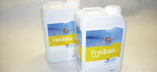 Cranpool Randklar und Freibadreiniger in einem drei Liter Kanister.