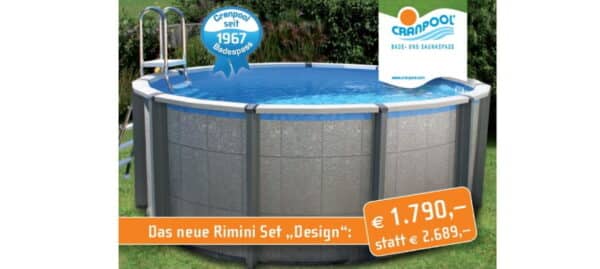 Rimini Schwimmbecken Set neu