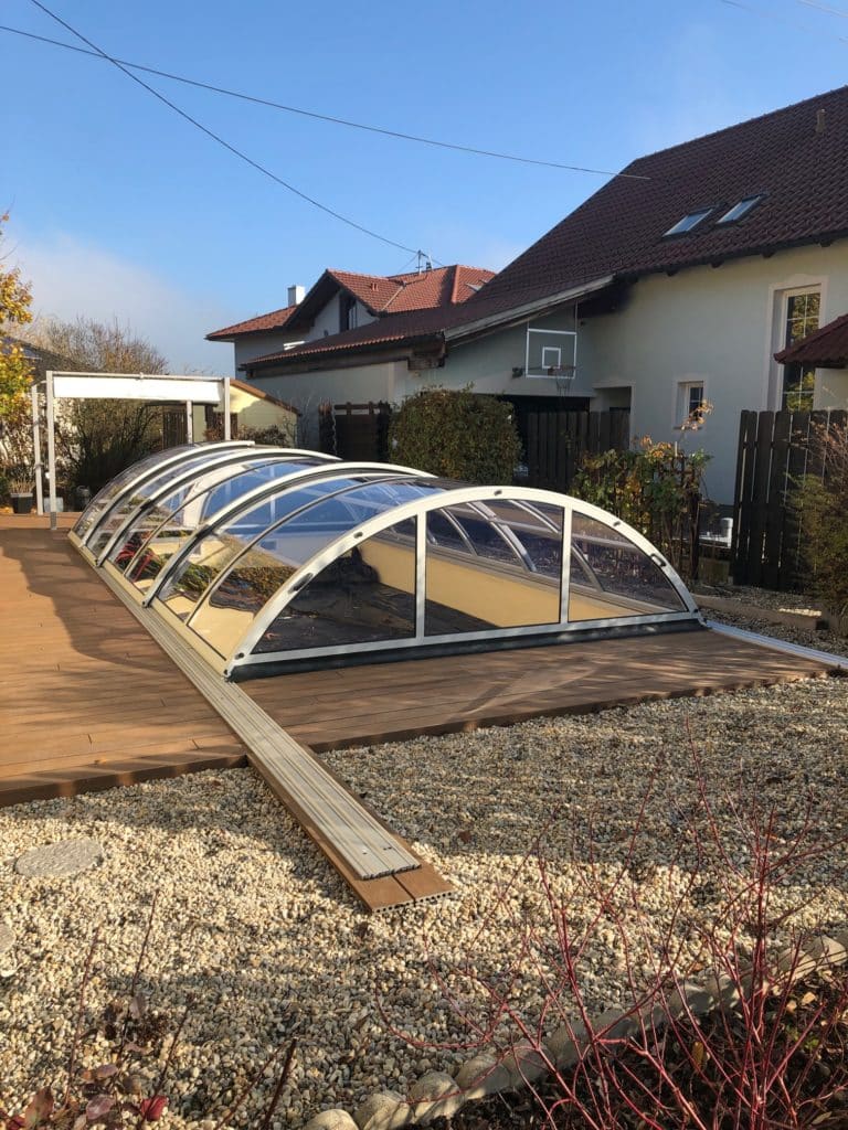 Schwimmbad Überdachung Cabrio Dom Klassik von Cranpool, Abdeckung des Pools