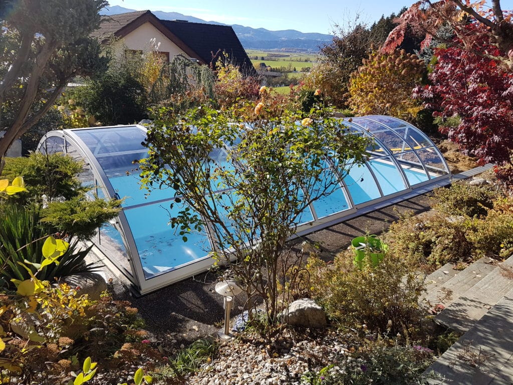 Cranpool Schwimmbad Überdachung Cabrio Dom Klassik