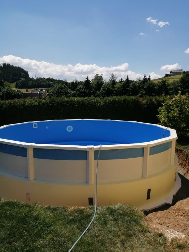 Poolprojekt freundlich und kompetent  umgesetzt, Stahlwandaufstellbecken, Cranpool, Schwimmbecken, Schwimmbad