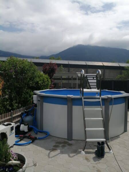 Cranpool Schwimmbecken Royal rund und freistehend