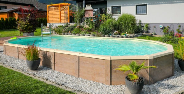 freistehendes Schwimmbecken, Aufstellpool, Cranpool, Schwimmbadverkleidung