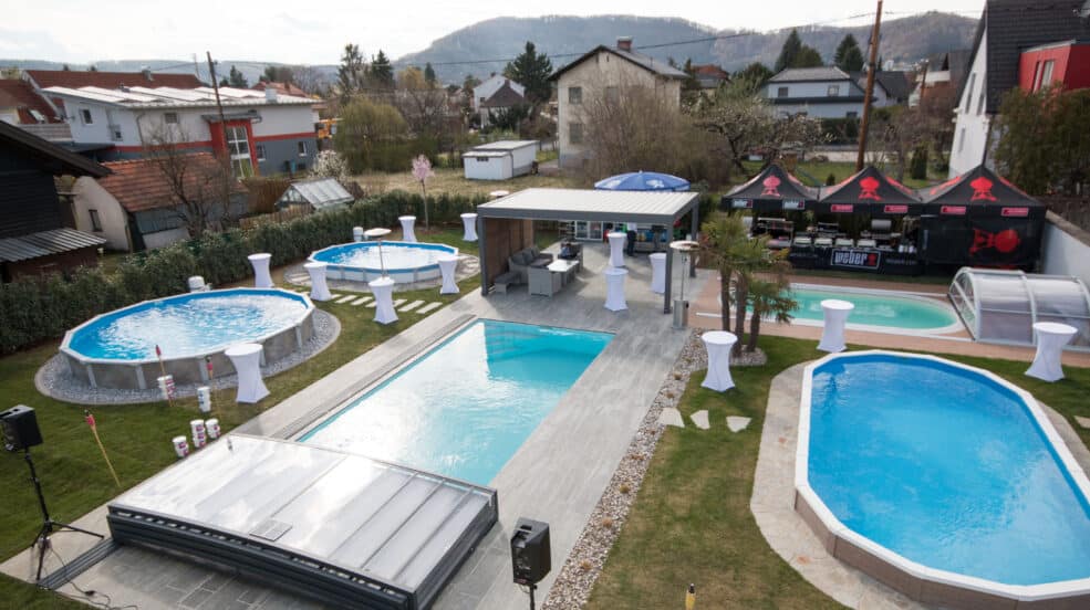 Cranpool Center Graz Eröffnung, Ausstellung, Cranpool, Badespaß, Schwimmbecken