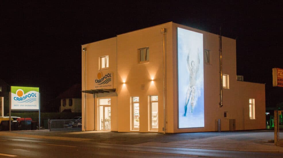 Cranpool Center Graz Eröffnung, Ausstellung, Cranpool, Badespaß, Schwimmbecken