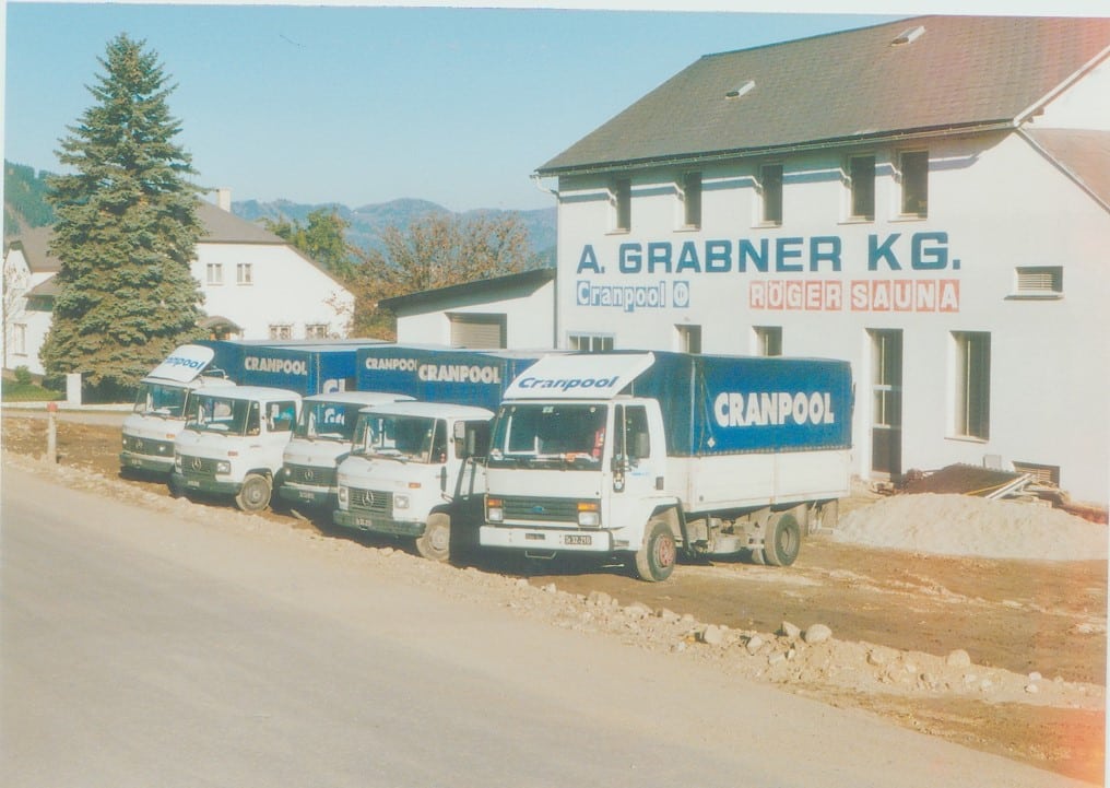 Fuhrpark + Fassadenrenovierung von Cranpool ca 1980