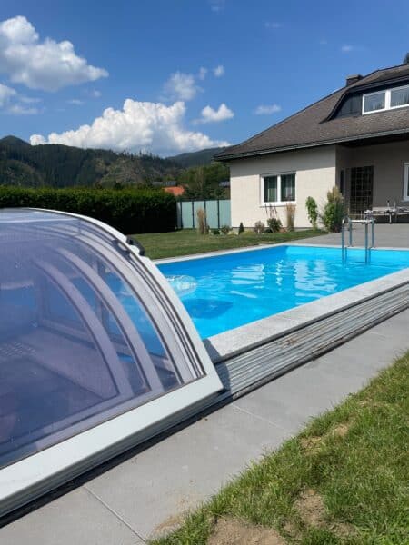 Poolprojekt Ruckenstuhl Wilding, Cranthermo Pool mit Cranpool Cabriodom
