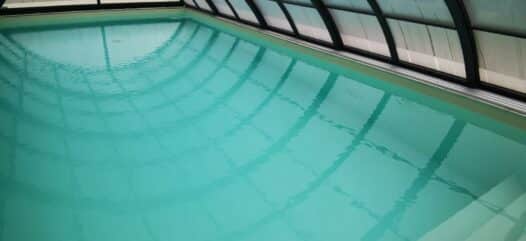 Poolüberdachung tolle Beratung, Cranpool Cabrio Dom, Schwimmbadabdeckung von innen