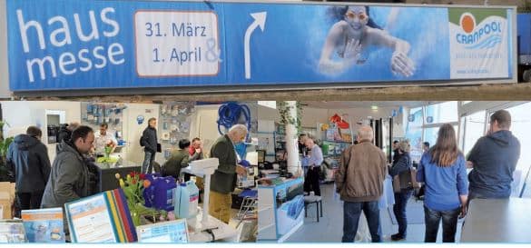 Cranpool Hausmesse am 31. März und 1. April 2023, tolle Aktionen Rund ums Pool, Poolpflegemittel zu Bestpreisen,