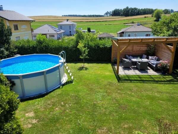 Firma Cranpool im Waldviertel Sun Remo Aktionspool Pool mit Sitzplatz