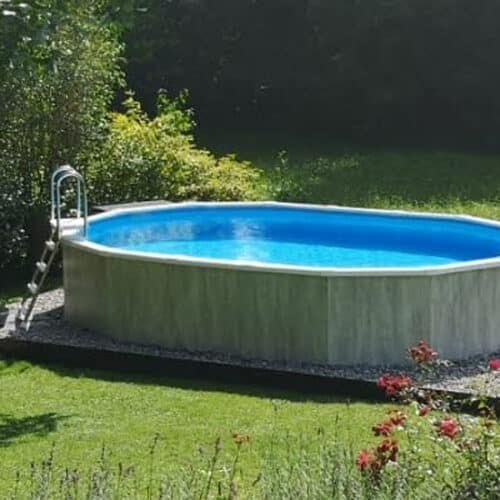Ovalpool, freistehendes Schwimmbecken oval, Schwimmbecken royal