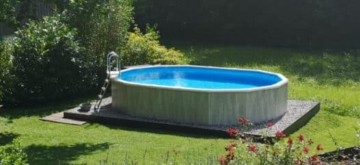 Ovalpool, freistehendes Schwimmbecken oval, Schwimmbecken royal