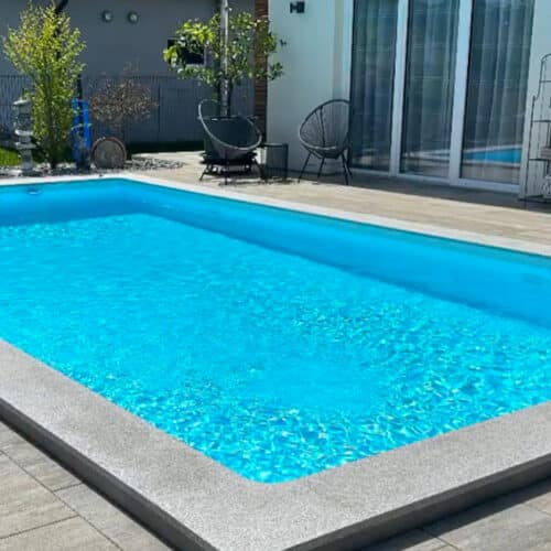 Genuss am Pool für Barbara und Manfred Pizzera, das Heimwerker Schwimmbecken Cran-Thermo bereitet viel Freude