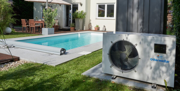 Wozu eine Wärmepumpe? Verlängern Sie jetzt Ihre Badesaison und genießen Sie Ihr Schwimmbecken! Mit unserer Wärmepumpe ist das möglich.