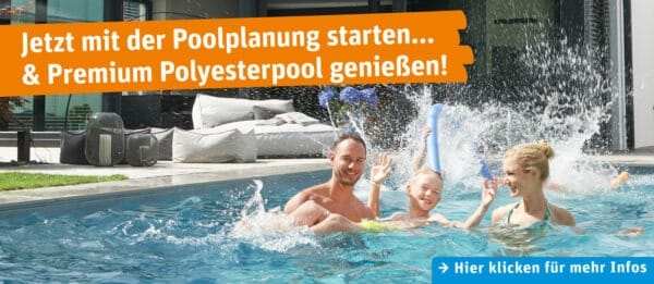 Die Planung eines GFK-Polyester Pools erfordert eine längere Planungsphase, um alle individuellen Wünsche des Kunden zu berücksichtigen.