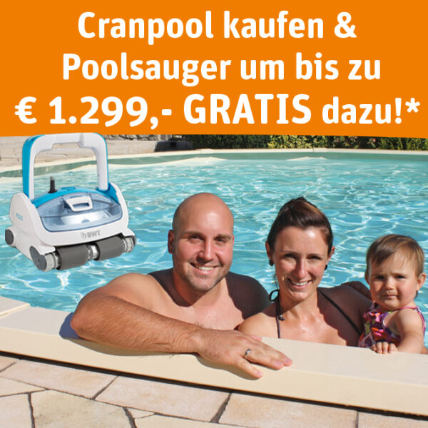 Jetzt ist die ideale Zeit, um mit der Poolplanung zu starten und on top erhalten einen elektronischen Bodensauger im Wert von 1.499 € kostenlos dazu sichern