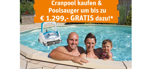 Jetzt ist die ideale Zeit, um mit der Poolplanung zu starten und on top erhalten einen elektronischen Bodensauger im Wert von 1.499 € kostenlos dazu sichern