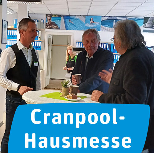 Poolberatung und Schwimmbeckenangebote auf der Cranpool Hausmesse