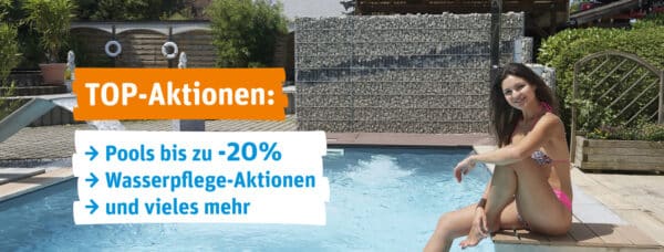 Pools jetzt günstig kaufen, Schwimmbecken in Aktion