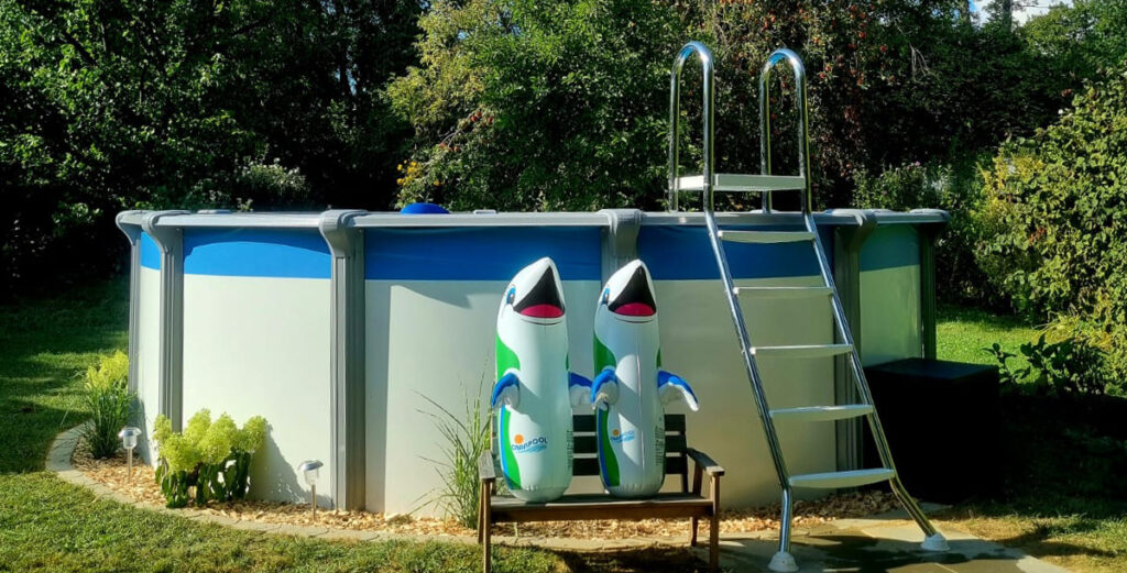 Cranpool Rundpool Rimini mit Leiter und Flipper