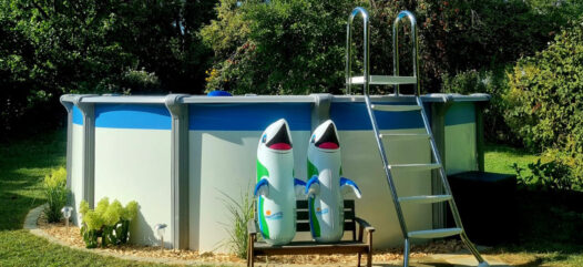 Cranpool Rundpool Rimini mit Leiter und Flipper