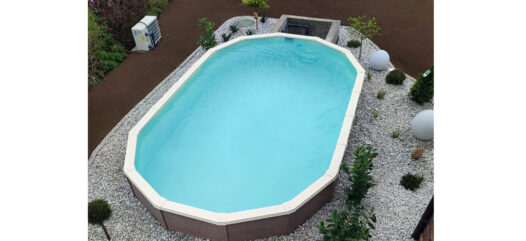 Ovales Cranpool Royal mit Poolverkleidung