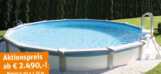 Rundpool Rimini freistehend mit Leiter
