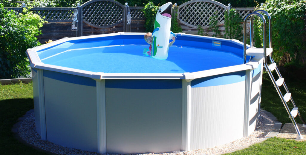 Capri rund Pool freistehend mit Leiter