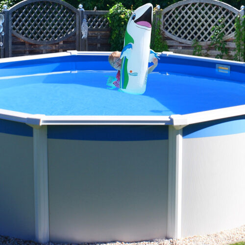 Capri rund Pool freistehend mit Leiter