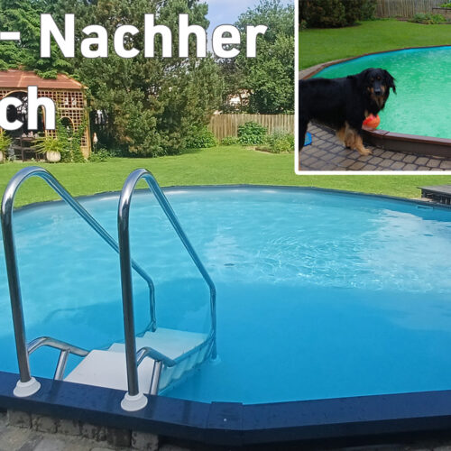 Bild saniertes Becken rechts oben Becken vorher