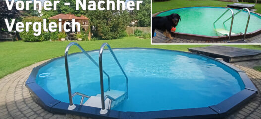 Bild saniertes Becken rechts oben Becken vorher