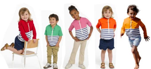 Kinder in Floatee Anti-Ertrinken Shirts für Kinder
