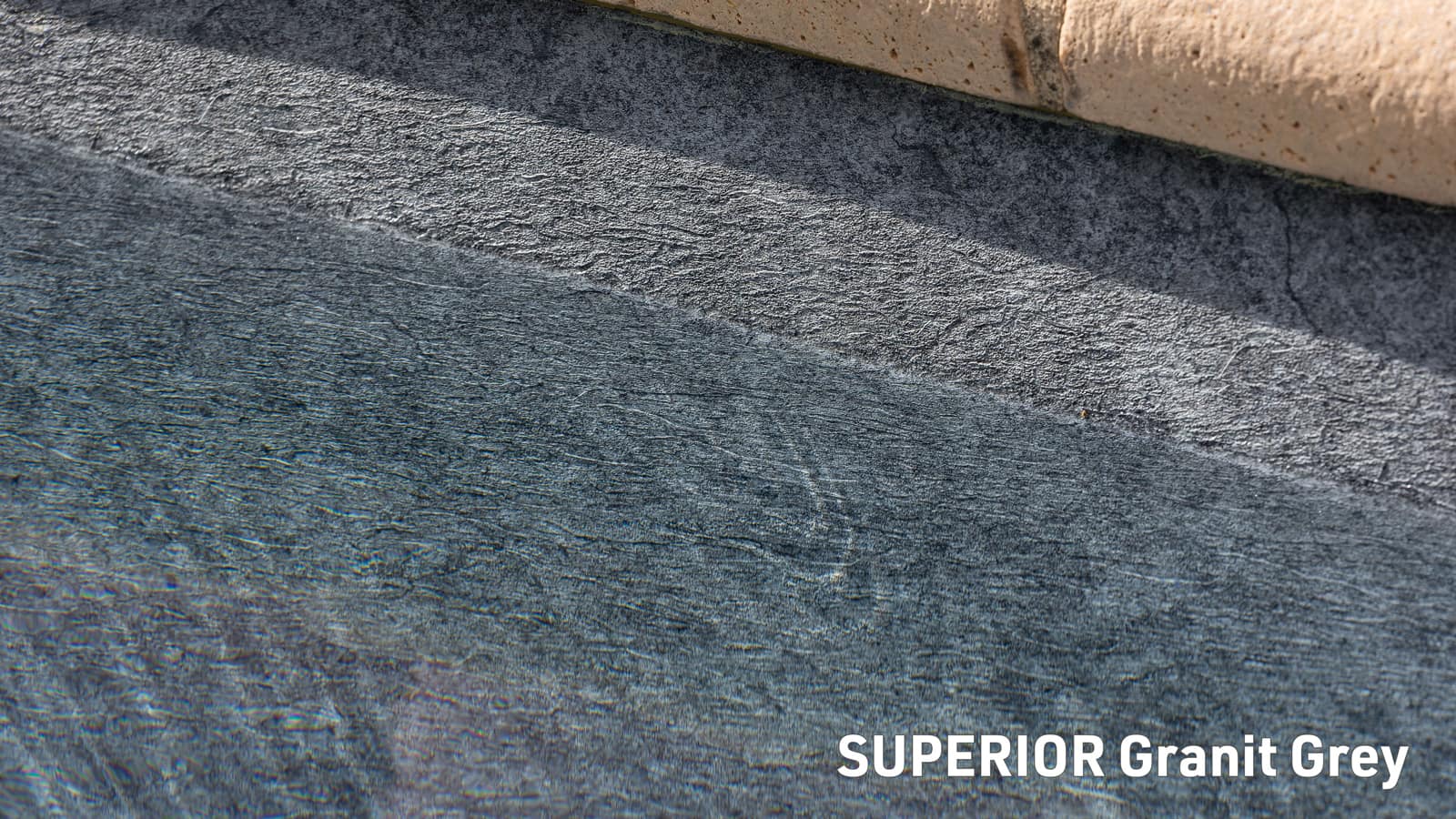 Sonderfarbe Poolfolie SUPERIOR-Granit-Grey