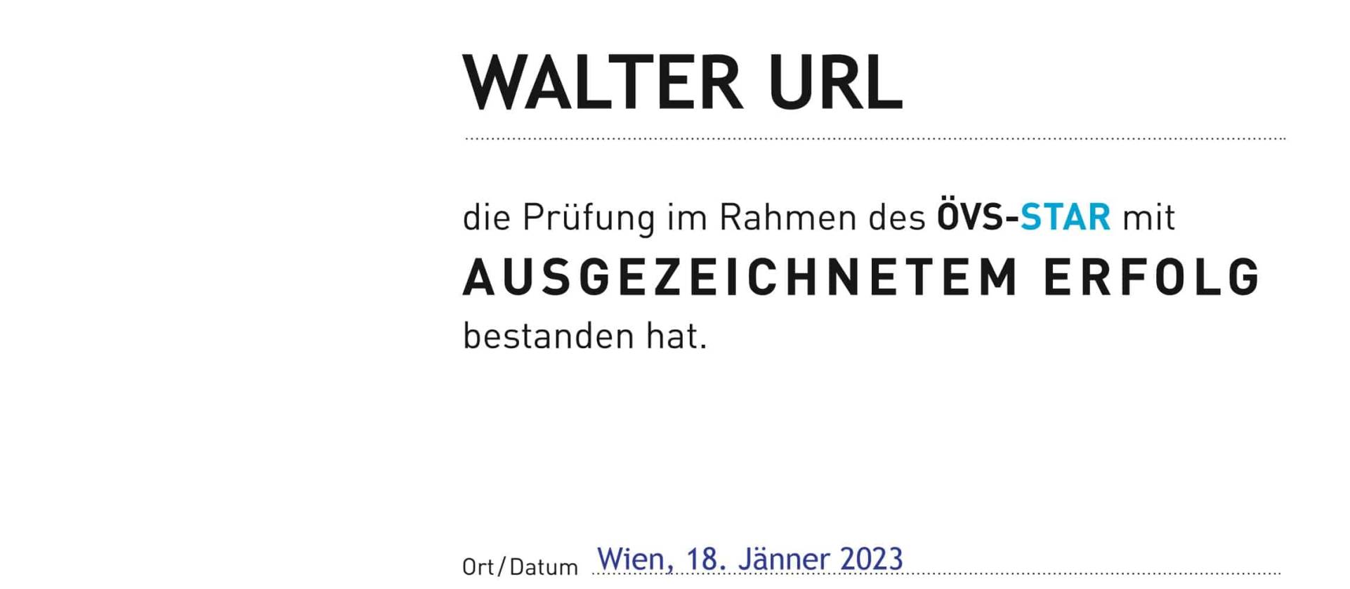 Cranpool On Line Profi Walter Url präsentiert den ÖVS Star am Cranpool Centertag 2023