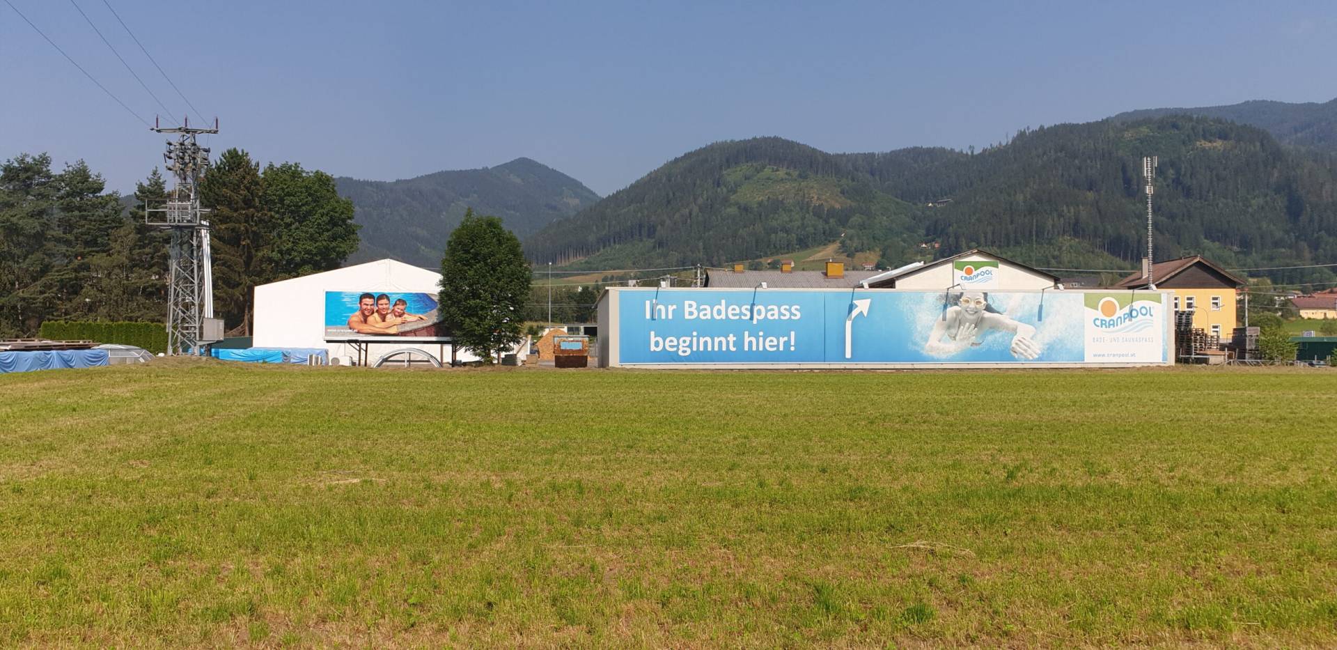 Cranpool Center Kraubath, Cranpool Zentrale, Schwimmbecken, Bade und Saunaspaß, seit 55 Jahren bade- und Saunaspaß, Cranpool heute, 8714 Kraubath/Mur, Schwimmbad neben Autobahn Kraubath